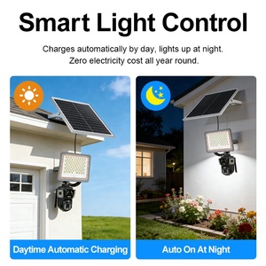 Suitable All in One Solar Street <b>Light</b> with CCTV Camera 3 PTZ 4G 3 Lens AOV AI IP65 Waterproof LED Security <b>Flood</b> <b>Light</b> - Product Image 5
