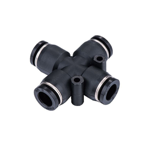 Conector de Tubo de Liberación Rápida de Plástico de <span class=keywords><strong>4</strong></span> Vías, Conector Neumático de <span class=keywords><strong>4</strong></span> Puertos de <span class=keywords><strong>1</strong></span>/<span class=keywords><strong>4</strong></span>\" de Conexión Rápida <span class=keywords><strong>para</strong></span> Mangueras de <span class=keywords><strong>Aire</strong></span>, Conector de Tubo de Cuatro Vías - Product Image 2