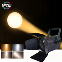 Projecteur Fresnel LED COB 100W, zoom manuel, silencieux, sans ventilateur, DMX RDM, éclairage de studio pour théâtre, télévision, mariage, scène