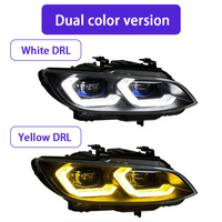 Conjunto de Faros LED de 12V Modificados para BMW Serie 3 E92 E93 M3 2007-2010, Versión de Dos Colores