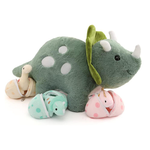 5777 số lượng lớn mẹ với 3 con khủng long bé Triceratops Tyrannosaurus Rex và <span class=keywords><strong>diplodocus</strong></span> búp bê tùy chỉnh Thú nhồi bông Khủng long đồ chơi sang trọng - Product Image 1