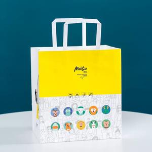 Sacs de courses <span class=keywords><strong>en</strong></span> <span class=keywords><strong>papier</strong></span> kraft à poignée plate, prix de gros, qualité alimentaire, avec poignées torsadées, <span class=keywords><strong>en</strong></span> vente - Product Image 2