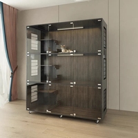 Cage et villa spacieuses pour chats avec maison pour chats à plusieurs niveaux, enclos extérieur, niche pour animaux de compagnie et meubles en bois de luxe pour plusieurs chats
