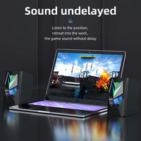 Altavoces RGB para Juegos de PC, Subwoofer Estéreo con Cable, con Luz LED RGB, Equipo de Sonido/Amplificadores/Altavoces