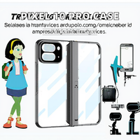 Coque de téléphone en ABS avec support magnétique intégré et pochette latérale Phantom pour Google Pixel 10 Pro Fold – Vente en gros