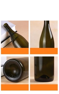 Trustworthy Manufacturer Recycled <strong>Wine</strong> Bottles 750 ml Glass champagne Bottle Packaging champagne Black Bottle - Product Image 2