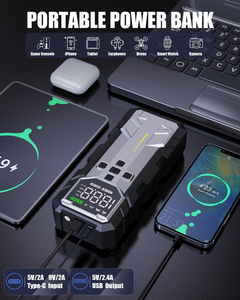 Démarreur de batterie de voiture portable 7200mAh 1000A D07 12V avec compresseur d'air 150PSI - Product Image 5