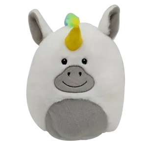 Oreiller de licorne en peluche douce, coussin personnalisé, 8.5 pouces, OEM/ODM, usine chinoise