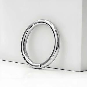 Wholesale <strong>14k</strong> Solid Gold Segment Ring Vintage Wedding <strong>Nose</strong> Ring Hoop <strong>Stud</strong> Waterproof Septum Ear Helix Piercing Jewelry Clicker - Product Image 4
