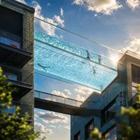 Panneaux de clôture de piscine en verre trempé, quincaillerie en acier inoxydable sans cadre, sécurité pour les piscines domestiques et hôtelières