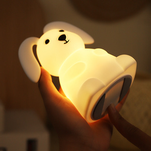 Ánh sáng ban đêm silicon thỏ thỏ vật nuôi Vườn Ươm màu sắc thay đổi oom trang trí pin ánh sáng ban đêm dễ thương Bunny trẻ em ánh sáng ban đêm - Product Image 3