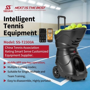 Macchina Lanciapalle da <span class=keywords><strong>Tennis</strong></span> Portatile con Scocca Solida Antiurto, Bassa Rumorosità, Uscita Palla Costante, Controllo APP+Telecomando per Uso Quotidiano - Product Image 1