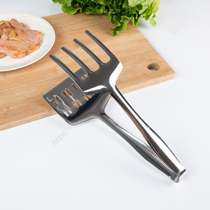 Pinzas de Acero Inoxidable Syh279 al por Mayor, Pinzas para Servir Comida, Pinzas Largas para Barbacoa, Pinzas para Servir Filetes y Panqueques - Product Image 5