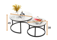 Table à thé mobile en acier inoxydable, style nordique simple et économique