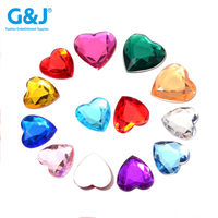 Strass en acrylique multicolores à facettes plates et rondes en gros pour vêtements et chaussures – Accessoires DIY en vrac