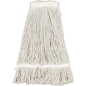 32 ออนซ์ หัวไม้ถูพื้นแบบมีห่วงและสายรัด รุ่นพรีเมียม สแตนดาร์ด สีขาว (12 ชิ้น/กล่อง)-Boardwalk BWK432C - Product Image 2