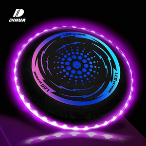 Disque volant lumineux avec 42 LED, brille dans le noir, disque de lancer pour enfants et adultes, jeux de plein air, plage, parc, camping, soirées, sports, amusement - Product Image 1