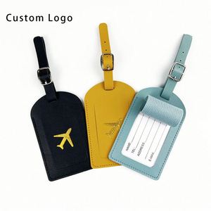 Wholesale Outdoor Custom Logo Leather Luggage <b>Tag</b> Handmade Customizable Art Collectible & Wedding Decoration Gift - Product Image 5