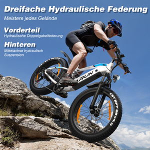 Bicicleta Eléctrica de Montaña con Llantas Gruesas de 26 Pulgadas, 250w, 120 km de Autonomía, Doble Suspensión, Disponible en Almacén de la UE/Reino Unido, Entrega Rápida de 3 a 7 Días, S26-1 - Product Image 5