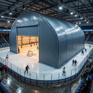 Eisbahn-Stahlkonstruktion Isolierte Industrielle Freitragende Großspannkuppel für Lagerhallen - Product Image 2