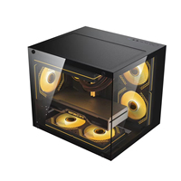 Latest Easy Installation Mid Tower Gaming PC Case Fan Mini ITX & MicroATX Side Panel Stocks Official Black Computer Case Towers