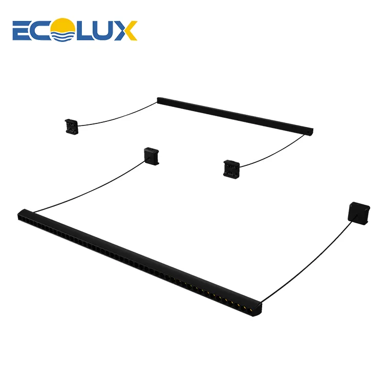 Ecolux New Product Adjustable Aluminum Mini Size Black Modern Indoor Led Spotlight 6w 8w COB Magnetic Led Track Light