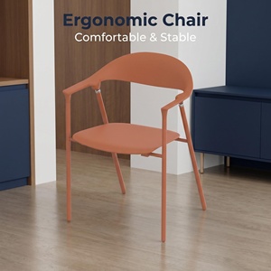 Chaise de conférence ergonomique moderne en PP coloré, pliable <span class=keywords><strong>et</strong></span> empilable, pour la maison, le bureau, l'école, l'hôtel ou l'hôpital - Product Image 1