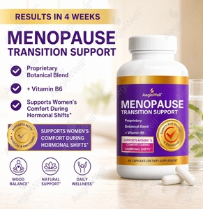 AegleWell OEM Supporto per la Transizione alla Menopausa, Capsule Naturali Vegetali a Base di Erbe, 60 Capsule, Vitamina B6, Equilibrio Ormonale, Integratore Alimentare per Donne - Product Image 2