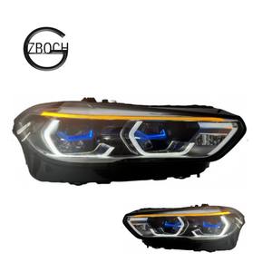X5 <span class=keywords><strong>X6</strong></span> fari per <span class=keywords><strong>BMW</strong></span> X5 <span class=keywords><strong>X6</strong></span> F15 <span class=keywords><strong>F16</strong></span> vecchio per nuovo a G05 G06 F95 F96 fari Laser blu luce frontale - Product Image 5