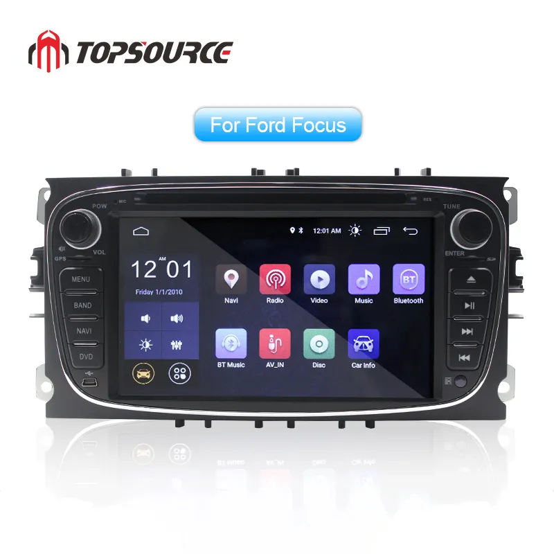 Android 8.1 Chơi Xe Đa Phương Tiện GPS 2 Din Xe DVD Cho Ford Tập Trung 2/Kuga 2/S-MAX/Mondeo 4/C-MAX/Galaxy WIFI IPS Màn Hình