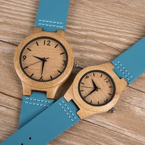 Часы DODO DEER Wood, модные часы для влюбленных, стильные бамбуковые, молодежные, 2020 кожаные, MIYOTA, Круглые, аналоговые, водостойкие, деревянные, 21 см
