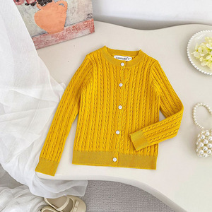 Suéter Cárdigan de Punto de Color Sólido de Manga Larga <span class=keywords><strong>para</strong></span> Niños de 2 <span class=keywords><strong>a</strong></span> 10 <span class=keywords><strong>A</strong></span>ños, Ropa Infantil, <span class=keywords><strong>Abrigo</strong></span> Cárdigan de Punto <span class=keywords><strong>para</strong></span> Niñ<span class=keywords><strong>a</strong></span> - Product Image 5
