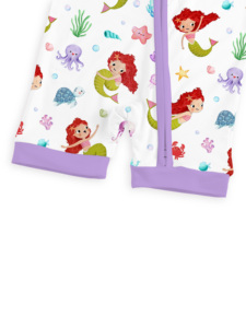 Miozing Tutina Estiva per Neonati con Stampa Sirena e Logo Personalizzato, Traspirante, in Bambù, Vendita Diretta dalla Fabbrica - Product Image 4