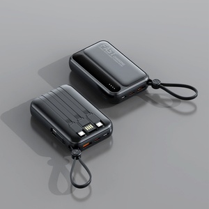 Vente flash - Charge rapide pour téléphone portable - Câbles intégrés - 10W - 10000mAh - Batterie externe personnalisée - Alimentation mobile - Product Image 6