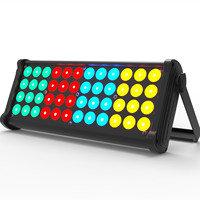 48 luces LED RGB 3 en 1 de 1.5W para escenario, DMX 512, luz de pared, luz nocturna para el hogar, efecto RGB, luz estroboscópica