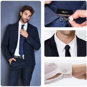 Thời Trang Mới Cổ Áo Mở Rộng Nút Áo Sơ Mi Phù Hợp Với Cổ Áo Cổ Áo Nút Mở Rộng Cho Quần Áo - Product Image 5