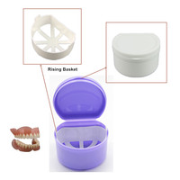 Logo Align Case Denture Holder Clean Case Denture Bath Cases Avec Passoire