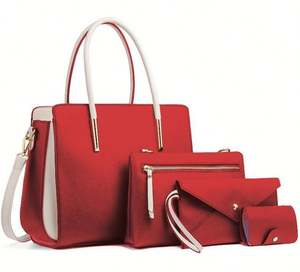 New Design Luxury Women's Leather Handbags with Zipper Closure <b>Shoulder</b> <b>Strap</b> for Wholesale - Product Image 5