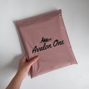 Eco-friendly Custom Logo Coffee Red Zipper Bag T-shirt Clothes Packaging Ziplock Bag Garment Brand Design Packing Bags - Product Image 1