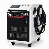 Mesin Pembersih Pemotong Pengelasan Laser Genggam Berpendingin Air 2000W untuk Pengelasan, Pembersihan, dan Pemotongan Baja Tahan Karat dan Aluminium 3-In-1