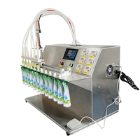 Vente directe usine – Machine de remplissage semi-automatique à 6 têtes et pompe à diaphragme de 3,5 L pour sachets à bec verseur