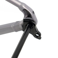 Fourche avant de vélo en alliage d'aluminium C6 avec soudure plate, verrouillage intégré, frein à disque, axe traversant, personnalisable, marque OEM
