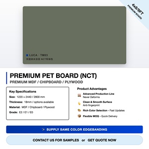 Panneau MDF anti-rayures effet peinture NCT 16 mm 18 mm pour les rénovations de cuisines contemporaines - Product Image 1