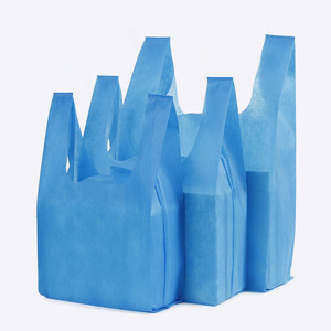 <span class=keywords><strong>Amazon</strong></span> Venta caliente reutilizable multi color compras t camisa tela no tejida bolsa con logotipo personalizado - Product Image 6