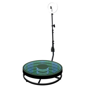 Cabine photo vidéo ronde à 360 degrés pas chère, cabine photo automatique avec logo, rotation à 360 degrés, cabine photo avec anneau lumineux LED - Product Image 4