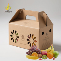Boîte en carton ondulé personnalisée de haute qualité avec logo pour l'expédition et l'emballage de fruits et légumes frais, carton écologique