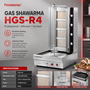 <span class=keywords><strong>Macchina</strong></span> per Shawarma a Gas Commerciale 2025 Completamente Automatica in Acciaio Inox per <span class=keywords><strong>Kebab</strong></span> di Pollo Doner - Product Image 2