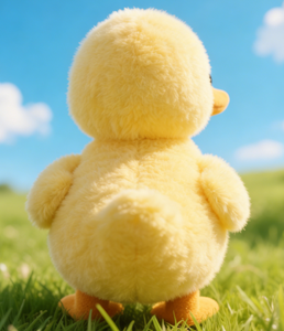 Adorable peluche canard jaune, jouet en peluche doux pour les enfants, décoration de chambre d'enfant ou cadeau de Noël sous le sapin - Product Image 3