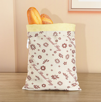 Ensemble de sacs à pain réutilisables en cire d'abeille pour le rangement en cuisine, sacs de rangement écologiques et biodégradables avec doublure en coton et lin