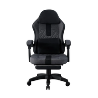 Chaise de jeu personnalisée d'usine, chaise d'ordinateur de course économique avec accoudoirs articulés en cuir PU et base en acier pour salles de jeux à domicile